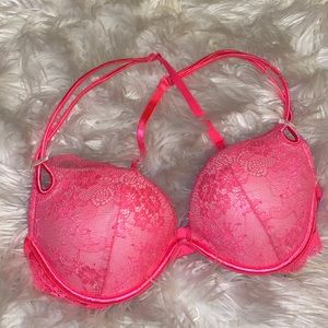 Victoria Secret hot pink push-up bra 34C
